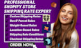 setup shopify shipping rate boxify parcelify dr cart shipx easyship zapiet sc
