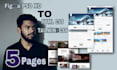 convert figma, xd, PSD to responsive HTML CSS tailwind website