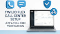 build a call center using twilio flex studio flow for calls and simple texting