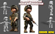 create stylized lowpoly 3d game characters and optimized cartoon models for game