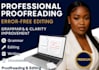 professional proofreading and  error free editing for blogs, articles , content