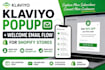 set up a klaviyo popup and welcome email flow for your shopify store