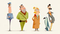 draw cartoon character design