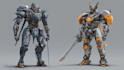 high quality robot, mecha concepts