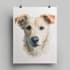 draw watercolor pet portrait