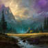 digitally paint fantasy landscape