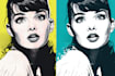 draw a professional pop art portrait