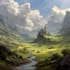 create fantasy landscape illustrations