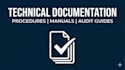 create technical docs, sops and manuals, clear procedures for your team