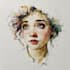 illustrate watercolor portrait illustration