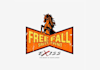 design a youthful logo with aggressive free fall sales event