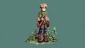 draw detailed pixel art character