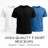clean and realistic t shirt mockups for brands