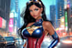 draw illustration caricature superhero from your potrait