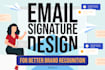 design a professional HTML email signature