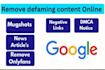remove mugshots delete negative links erase bad articles false news in google