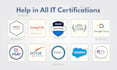 help you get comptia pmp certifications scrum psm microsoft AWS itil salesforce