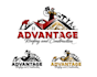 design real estate, roofing, construction logo
