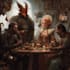 do a character design, dnd party, dnd character, game art