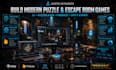 develop a modern unity puzzle or escape room game with ai and multiplayer