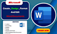 create and format professional word documents