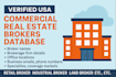 provide a verified commercial real estate brokers database