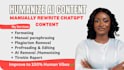 manually rewrite, humanize ai content, edit books, and proofread any document