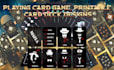 design kids playing card game printable card deck