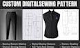 create professional digital sewing patterns with grading for apparel in PDF dxf