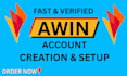 create and setup your verified awin affiliate account