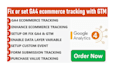 fix or set ga4 ecommerce tracking with GTM