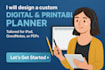 design aesthetic planners, journals, and templates