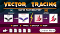 redraw and vectorize your logo into a clean high quality vector file