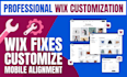redesign, customize, or update your wix website professionally