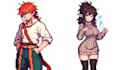 do 2d retro 8bit 16bit pixel art character looping lofi animation, animated gif