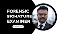 verify if a signature is real or forged with forensic analysis