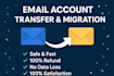 tranfer emails between accounts with full status and folder structure