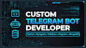 build any custom telegram bot any with automation api database and more