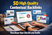 create niche relevant contextual backlinks for your website