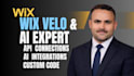develop advanced wix velo code, custom API, ai solutions