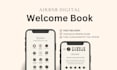 design a modern interactive welcome book or digital guest guide for your