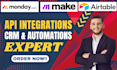 make com with make API make com monday com crm integration monday crm, airtable