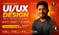 do website ui ux design, landing page, or website mockup in figma