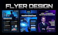 design brochure design, poster, event party and real estate flyer