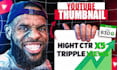 design ctr boosting youtube thumbnail in 2hrs