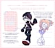 draw you a simplified chibi emo like character illustration