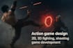 do action game design, 2d, 3d fighting, shooting game development
