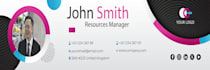 design a professional email signature for gmail and outlook