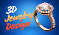 create 3d ring design model, 3d jewelry grillz, cad design for 3d printing