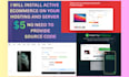 install active ecommerce include source code, licenses and free 5 coming updates